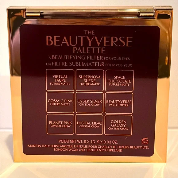 CHARLOTTE TILBURY THE BEAUTY VERSE PALETTE for EYES•LIMITED EDITION•9 Shades NIB - Picture 15 of 16